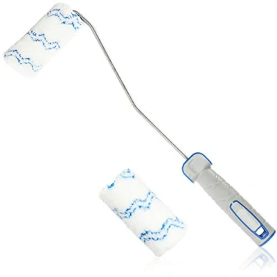 Image de com four® Ensemble de Rouleaux à Peinture composé 1 Support et 2 Rouleau Poils Moyens 10 cm, 40 Rechange