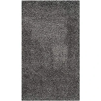 Image de Safavieh Zoe Tapis Polypropylène Pile , le poids est 3700Gr/M2 Hauteur 5cm support Jute &amp; Polyester/Coton Gris Foncé 68 X 152 cm