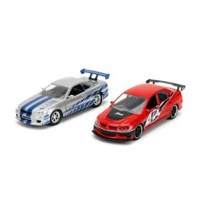 Image de Jada Toys Fast &amp; Furious Twin Pack 1:32 Wave 4/2 Voiture Miniature Kit de Jeu