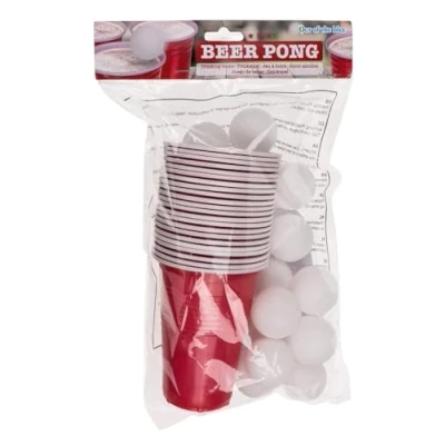 Image de Out of the blue Jeu à Boire/Beer Pong / 15 Boules et 22 Gobelets de 550 ML/Matière : Plastique