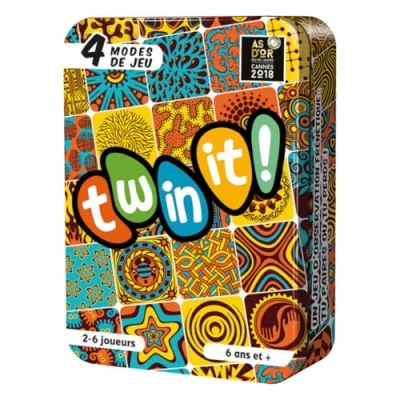 Image de Asmodee Coktail Games Twin it Jeu de Société pour Enfants dès 6 ans Rapidité Toute la Famille Repérez Vite les Paires dans Mosaïque Colorée 2 à Joueurs 20 min