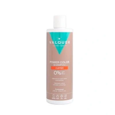 Image de Valquer Professional Shampooing Power Color Cheveux Teints. Végétalien et sans Sulfate (Cuivre) 400 Ml