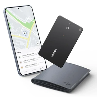 Image de UGREEN FineTrack Slim S Smart Tag Wallet Tracker Galaxy Uniquement Traqueur Bluetooth Ultra Fin 1.7mm Étanche IP68 1 an Compatible avec SmartThings pour Portefeuille Clés Bagages Valise