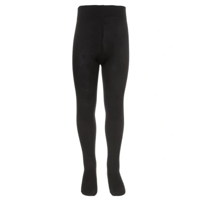 Image de FALKE Cotton Touch K TI opaques unis 1 paire, Collants Mixte enfant, Noir (Black 3000), 110 116