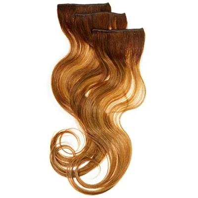 Image de Balmain DoubleHair Extensions de cheveux humains 3 pièces Longueur 40 cm N 7G.8G OM Blond doré ombré 0,11 kg