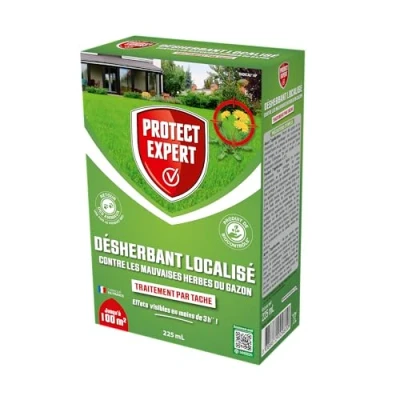 Image de BHS DG200 Désherbant Localisé Contre Les Mauvaises Herbes Du Gazon 225 ml Soit 100 m² Liquide Action Express
