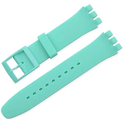 Image de BBZ 17MM Bracelet en Silicone Compatible avec Swatch Watch Strap