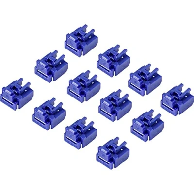 Image de Renkforce Verrou Port LAN RJ45 RF 4695228 Jeu de 12 Bleu
