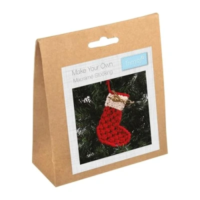 Image de Trimits Kit de décoration en macramé, chaussettes Noël
