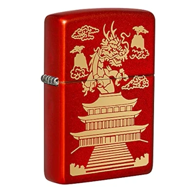 Image de Zippo Lighter, Metallic Red Matte, One Size 49517