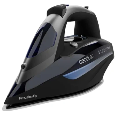 Image de Cecotec Fer à Repasser Horizontal avec Pompe IronHero 3200 i Pump Absolute. W, Power Steam, Coup de Vapeur 285 g/min, Semelle Turbo Anodized Pro, Écran LCD, Système Antigoutte, Cyclo Clean