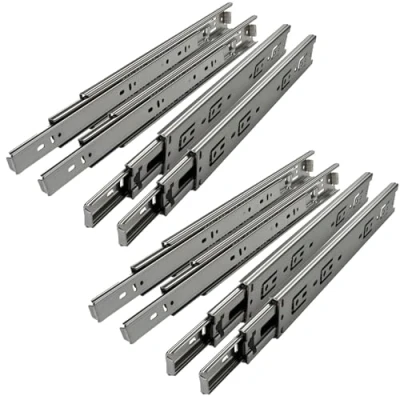 Image de SOTECH 4 paires (8 pièces) Coulisse à sortie totale KV1 45 H45 L300 NF 300 mm (insérées) Glissières de tiroir sur roulements billes Capacité charge Kg