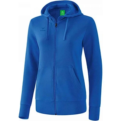 Image de Erima Basic Uni Sweat Veste à Capuche Femme New Royal FR: XS (Taille Fabricant: 34)