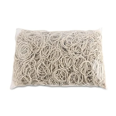 Image de OFFICE PRODUCTS Bande en Caoutchouc Diamètre : 40 mm Couleur blanc Poids 1000 g 1 kg/Caoutchouc domestique Anneaux caoutchouc/Caoutchouc 60% / pour la maison, le bureau, l&#039;école