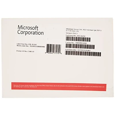 Image de Microsoft Windows Server CAL 2022 Licence d&#039;accès client 1 licence(s) Neuf