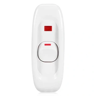 Image de GLOGLOW Commutateur de câble Cordon Lampe Bureau on/Off sur Tableau Bord AC 250V 10A avec Voyant Lumineux(2)