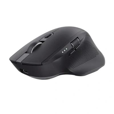 Image de Trust Ozaa+ Souris sans Fil Bluetooth + 2.4GHz, Silencieuse Multi appareils, Molette Latérale, 60% de Plastiques Recyclés, Rechargeable PC Ordinateur Portable Mac, Noir