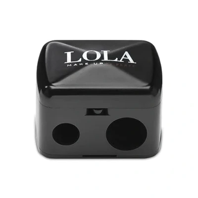 Image de Lola Make Up by Perse taille crayon avec couvercle double 2 trous eyeliner et à sourcils Convient pour tous les types de maquillage Crayons cosmétiques Noir