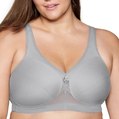 Image de Glamorise Femme Magiclift Maintien Actif sans Armature #1005 Full Coverage Bra, Gris, 120H EU