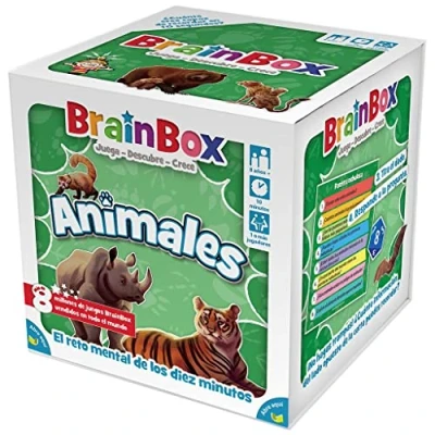 Image de Asmodee BrainBox Animales Jeu de Table en Espagnol TGG13403