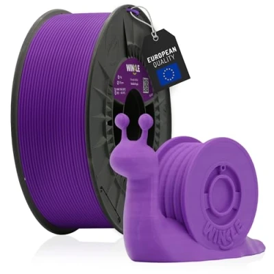 Image de Winkle Filament PLA pour imprimante 3D Violet 1,75 mm 1 kg Compatible avec toutes les imprimantes Précision dimensionnelle Bobine de