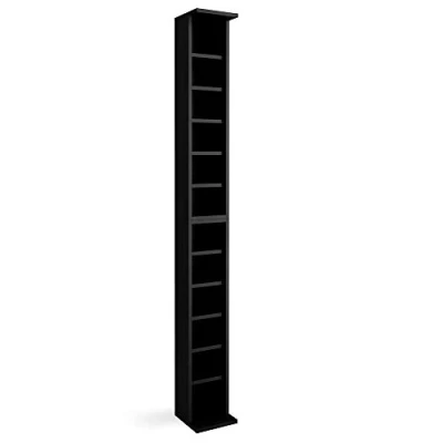 Image de Vicco Étagère CD , Noir, 21 x 183.6 cm Set de 2