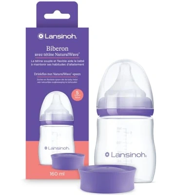 Image de Lansinoh Biberon + NaturalWave® Tétine 1m+ 160 ml