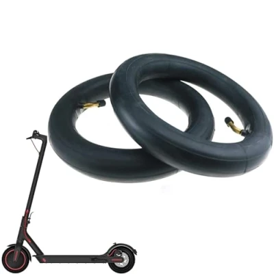 Image de Gdraco Lot de 2 chambres à air double épaisseur 8,5&quot; Pour scooter Xiaomi M365/Pro2/Pro/1S/Essential, 8 1/2 x2 E avec valve 45 électrique