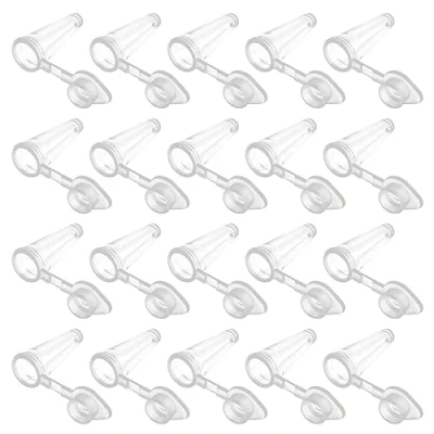 Image de Othmro Lot de 1000 tubes centrifugeuse coniques en plastique avec bouchon 0,1 ml