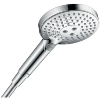 Image de hansgrohe Raindance Select S pommeau de douche, douchette à 3 types jet (PowderRain inclus), douche rond (diamètre 120 mm), avec fonction anti calcaire, aspect or poli