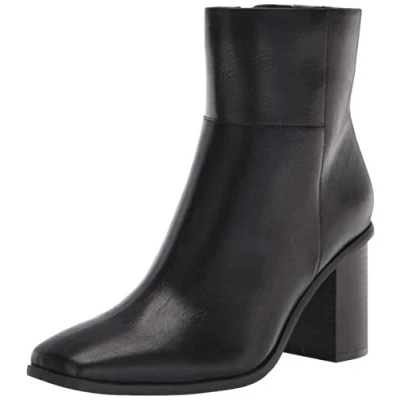 Image de The Drop Ibita Bottines pour Femme, à Talons Hauts, avec Fermeture Éclair sur le Côté, Noir, Pointure 38,5