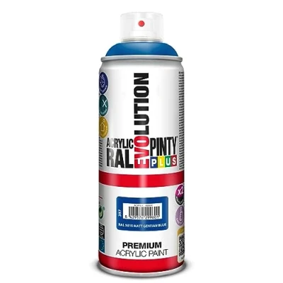 Image de PINTYPLUS Aérosol de peinture EVOLUTION 520cc RAL 5010 Matt Gentian Blue
