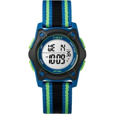 Image de Timex Time Machines Montre Digitale Enfants Bleu/Noir/Vert TW7C26000