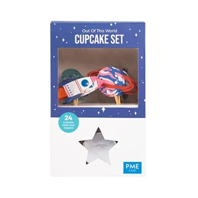 Image de PME Ensamble pour Cupcake Out of this World Space, Lot de 24