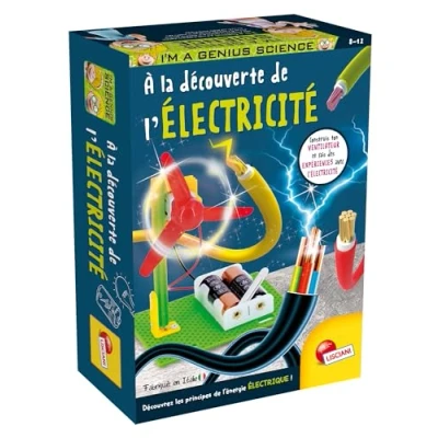 Image de Lisciani I&#039;m A Genius À la Découverte de l&#039;Électricité pour Enfants dès 8 Ans Kit Expériences Scientifiques Créez Un Ventilateur Expérimentez Statique Fabriqué en Italie