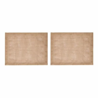 Image de Mikasa Set de 2 sets table en jute, naturels pour tables salle à manger rustiques, 35 x 45 cm, antidérapants, design naturel