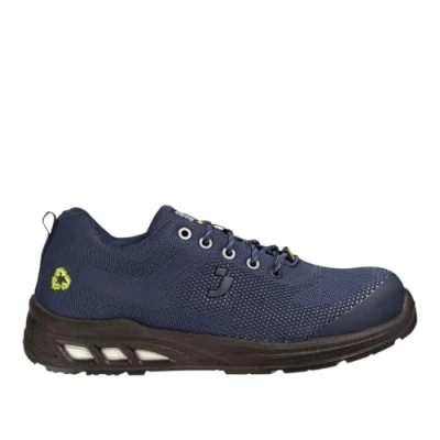 Image de SAFETY JOGGER Chaussures de Sécurité ECOFITZ S1P Travail avec Embout d&#039;acier pour Hommes et Femmes, Semelle Intermédiaire en Acier, Matériau Recyclé, Antidérapantes, Bleu, EU 40