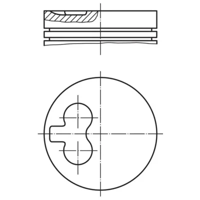 Image de MAHLE ORIGINAL 040 01 Piston 82,8 PEUGEOT: 207 3/5 portes, 206 306 CITROËN: Berlingo / First I, C15 Van