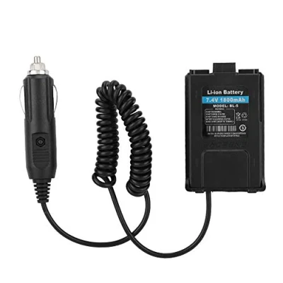 Image de Éliminateur de batterie, éliminateur batterie voiture talkie walkie radio UV 5R, adaptateur chargeur 12 V pour 5R 5RA +