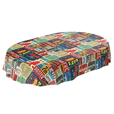 Image de Anro Nappe lavable en toile cirée