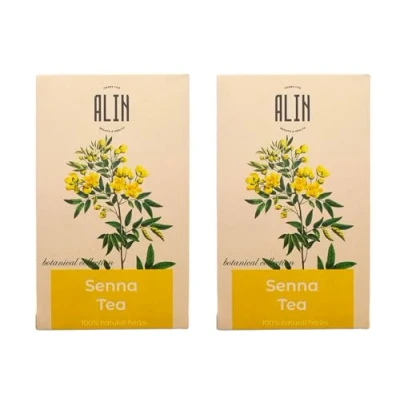 Image de thé au séné, sachets 2X20, naturel.Thé séné Feuilles de nettoyantes pour le nettoyage du colon laxatif 20 sacs à thé.Thé naturel.