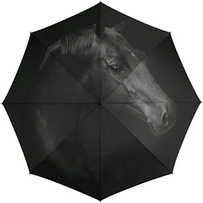 Image de Parapluie automatique Essentials Horse avec magnifique motif de cheval, Taschenschirm, Equestrian