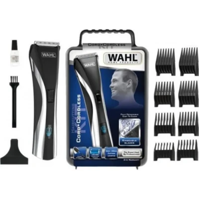 Image de Tondeuse pour barbe et cheveux Wahl LCD, avec sans fil, à hommes, barbe, Kit de coupe domicile