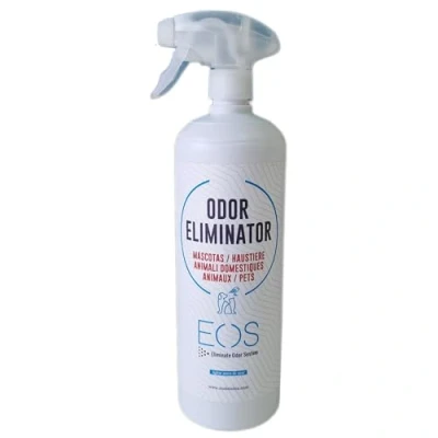 Image de EOS (1 Litre) Elimine instantanément Les odeurs d&#039;animaux domestiques. Anti Odeur pour Tous Types (Chiens, Chats...) et Applications (canapés, litières, Lits)