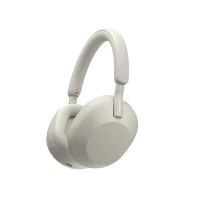 Image de Sony WH 1000XM5 Casque sans Fil à réduction de Bruit, 30h d&#039;autonomie, Arceau Bluetooth, optimisé pour Alexa et Google Assistant, iOS Android avec Micro intégré, Argent
