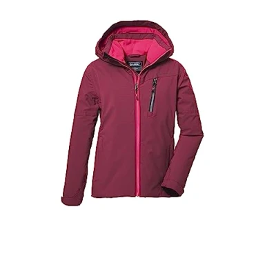 Image de killtec Fille Veste fonctionnelle avec capuche/veste d&#039;hiver imperméable KOW 169 GRLS JCKT, dark raspberry, 116, 40926 000