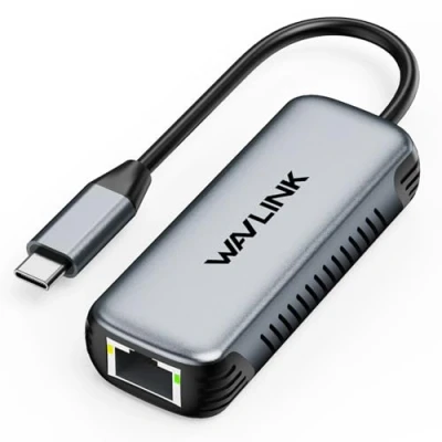 Image de WAVLINK Adaptateur USB C vers Ethernet 5Gbps, Réseau Gigabit RJ45 sans Pilote pour Windows 10/11, Mac OS 11 ou ultérieur, Linux et Autres