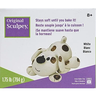 Image de Polyform POS2 Original Pâte à Sculpter, 15 x 3,5 13 cm, Blanc
