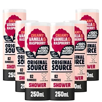 Image de Original Source Shower Gel Vanilla Milk and Raspberry 250ml Pack of 6