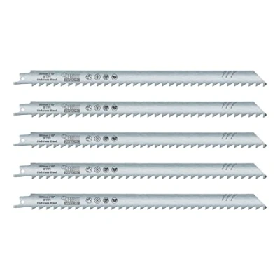 Image de 5 x SabreCut SCRS1211K 300 mm 3 TPI S1211K Lames de scie sabre à découpe rapide pour matériaux surgelés, coupe d&#039;os et glace compatibles avec Bosch Dewalt Makita bien d&#039;autres